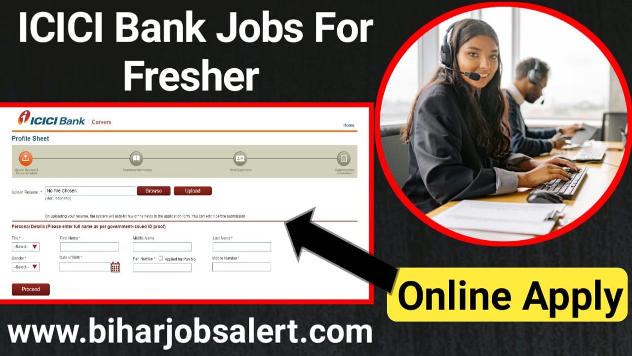 ICICI Bank Jobs For Fresher