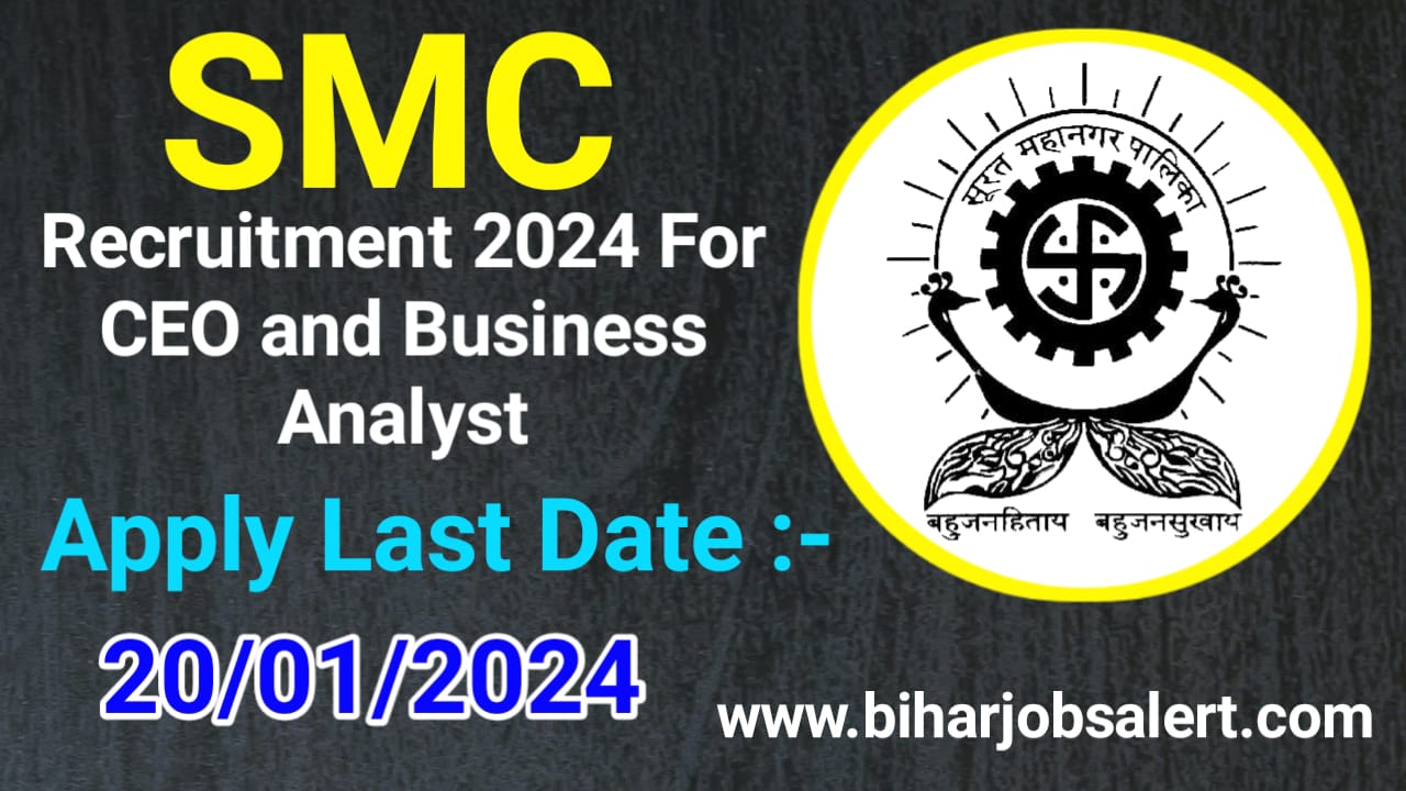 SMC Recruitment 2024 For CEO and Business Analyst