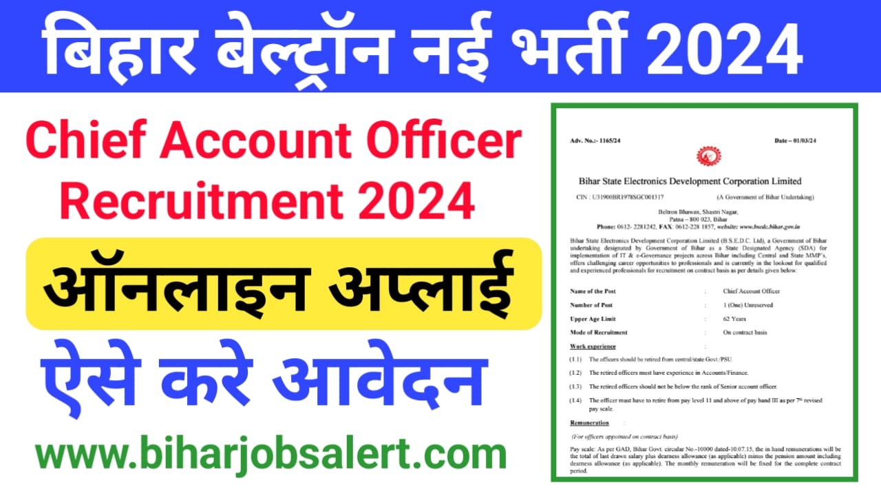 BELTRON Chief Account Officer Recruitment 2024